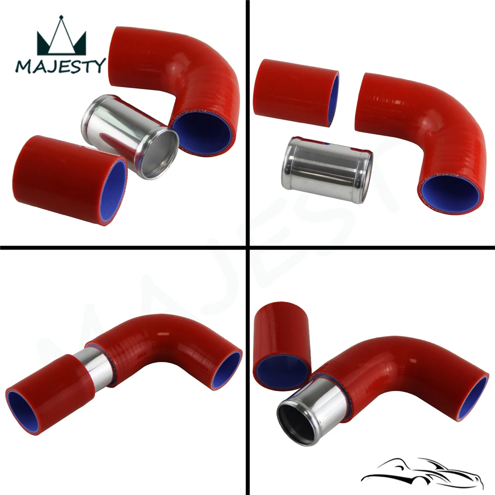 

2.5'' 63mm Aluminum Hose Adapter Tube Joiner Pipe Coupler Connector 10PCS L=3''