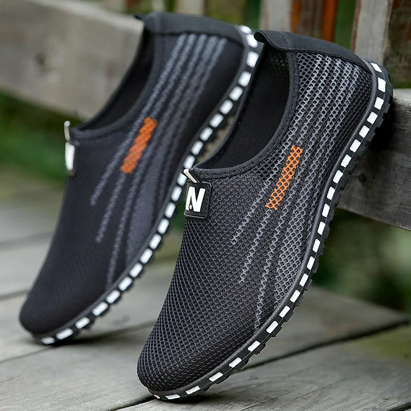 

2021 летние Вулканизированная мужская обувь, спортивная обувь, обувь из сетчатого материала; Повседневная обувь для отдыха на открытом возду...