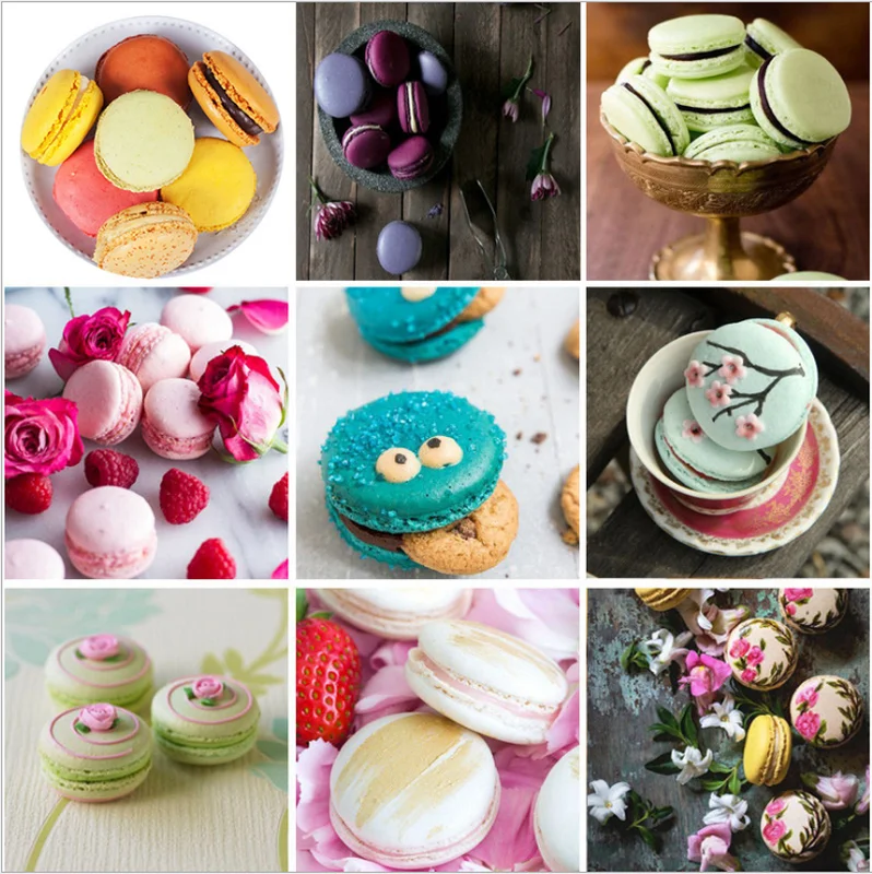 Силиконовые чехлы в форме печенья на мгновенной проявки Macaroon Кондитерские печи