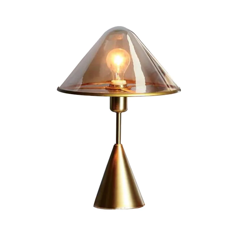 Новейшая Скандинавская настольная лампа стеклянная декоративная E27