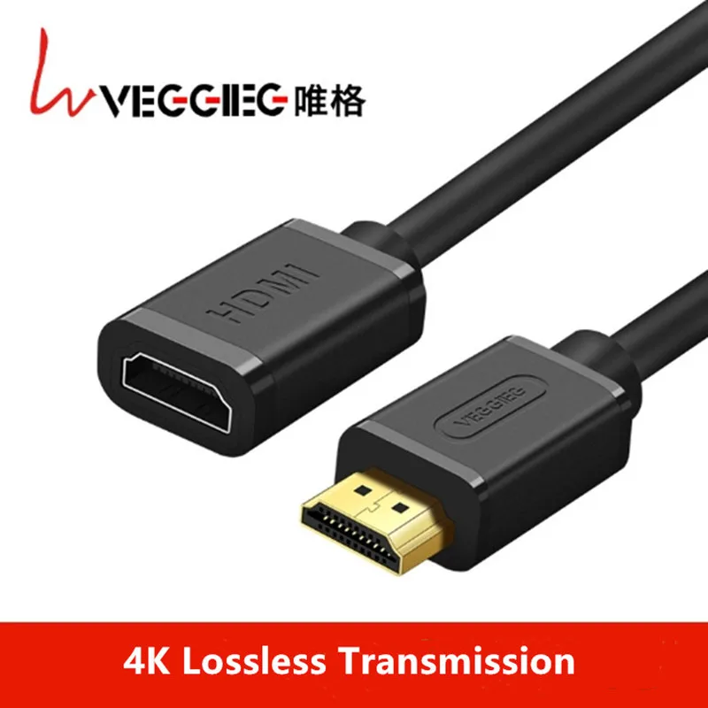 Veggieg HDMI Extension Cable HDMI2.0 Male to Female Gender Changer | Электроника
