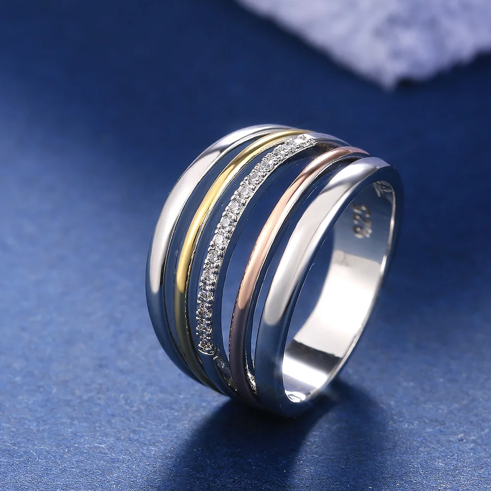 Женское Обручальное кольцо в стиле хип хоп обручальное с белым кристаллом цвета