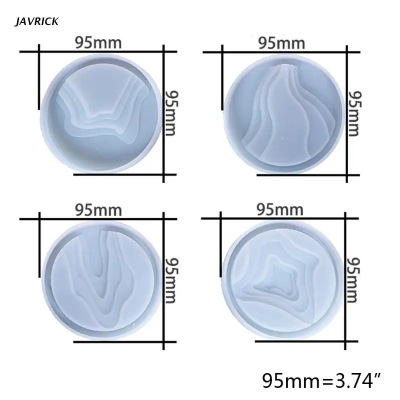 

1 Piece Round Island Silicone Epoxy Resin Coaster Mold for DIY Casting