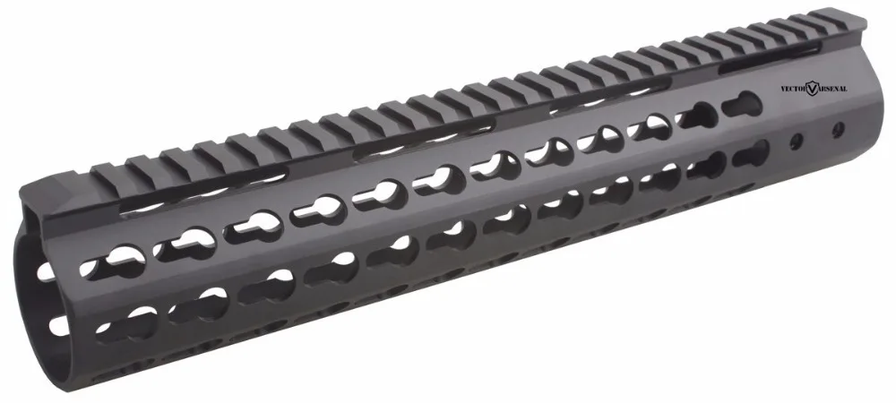 Tactical. 308 тонкий свободный поплавок KeyMod 12 дюймов высокий профиль Handguard Пикатинни кронштейн стальной Баррель Гайка подходит AR10 308