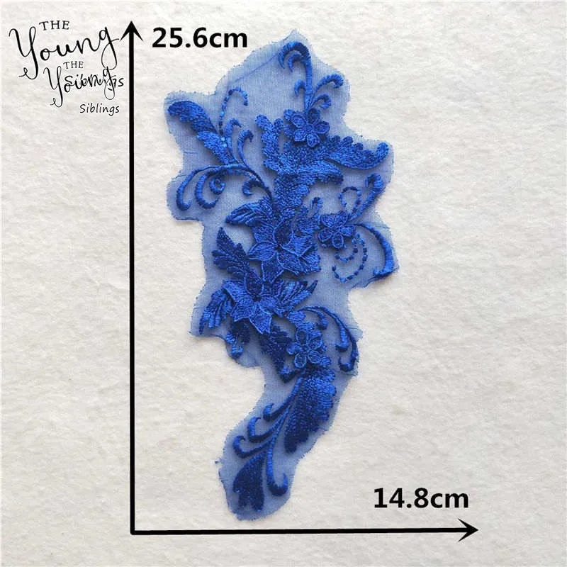 Изысканный цветочный кружевной воротник с вышивкой аппликация на шею Сделай Сам