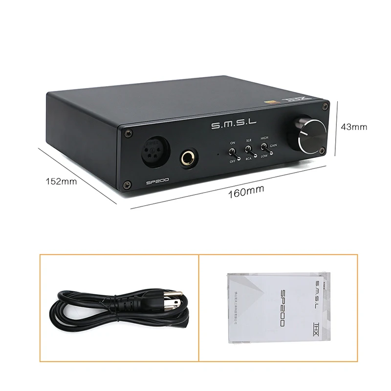 SMSL SP200 THX AAA 888 сбалансированный усилитель для наушников HiFi аудио DAC декодер DSD