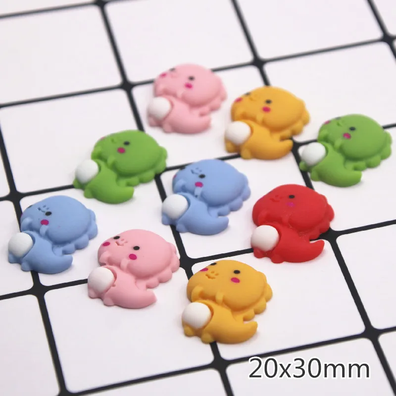 

10pcs mix color Drago Pet Resin Flat Back DIY jewelry/phone/Hair bow center decoration