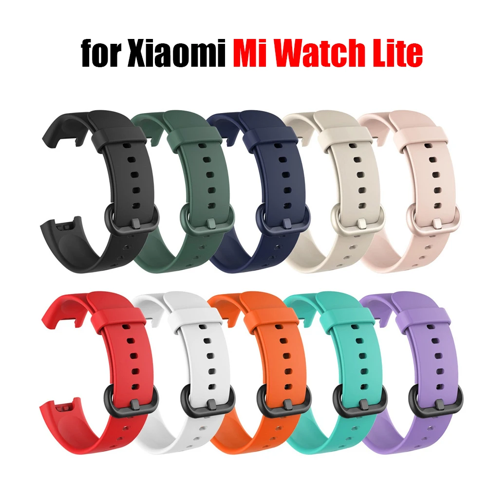 

Модный силиконовый ремешок сплошного цвета для часов Xiami Mi Watch Lite, ремешок для часов xaomi xiomi xiami xiao mi xioami