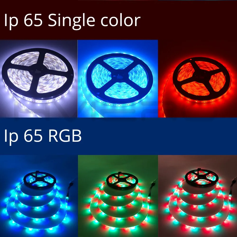 5 м 2835 Водонепроницаемая светодиодная лента RGB Настольный светильник 12 В постоянного тока 300 светодиодов гибкий ночной Светильник ing украшение дома лампа лента Праздничная лампа