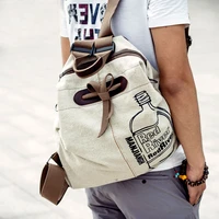 2021 new literary small fresh shoulder bag simple cotton lineai backpack student travel bag small backpack