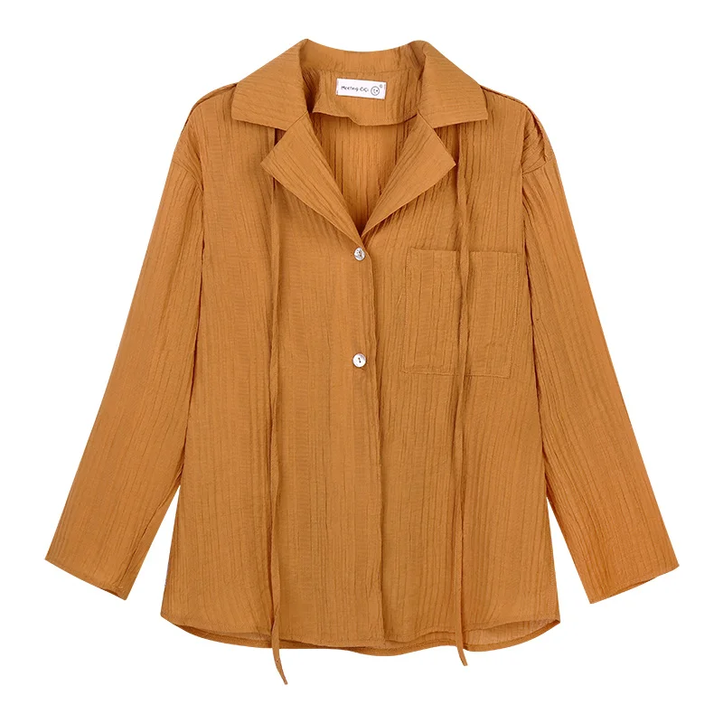 Солнцезащитная рубашка пальто женская дизайнерская весна и осень 2021 Новый Топ с