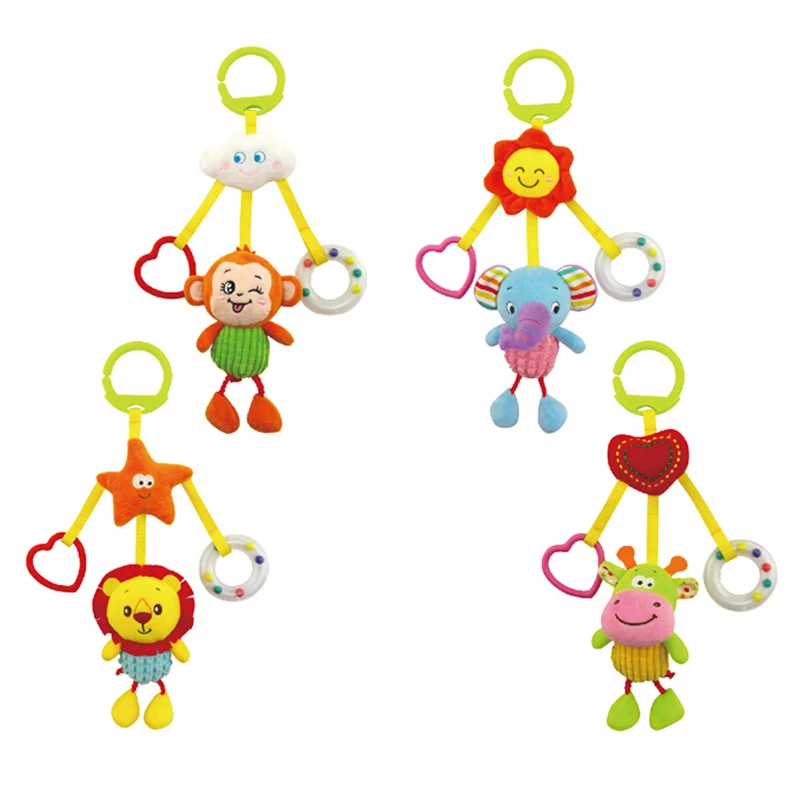 

Cute Comfort Bed Bell Baby Toys 0-12 Months Toys For Kids High Quality Crib Hanging Toy 0-1 Bedside Car Hanging Rattles Toy