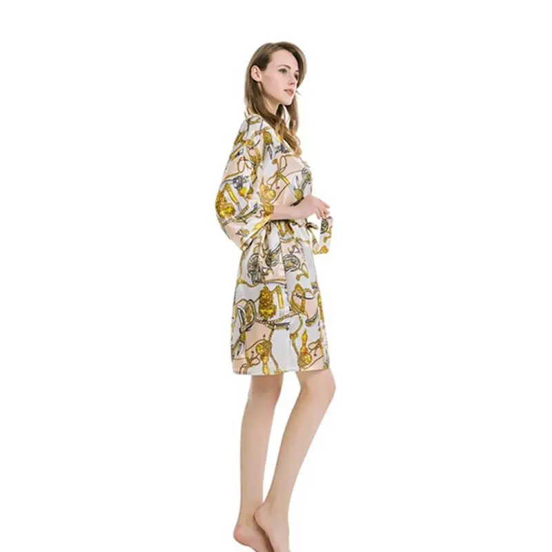apricot Пижамы новые женские пижамы простые и удобные домашние сексуальные пижамы халатженский женские платья Свадебный банный Халат - Цвет: apricot