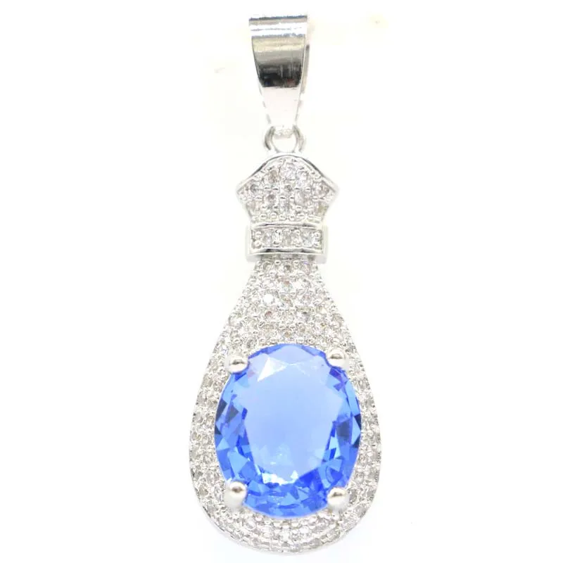39x13 мм милые создан Розовый Morganite фиолетовый Танзанит циркон для женская