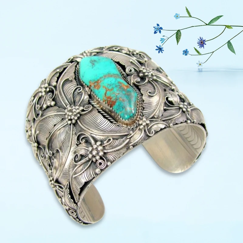 Богемный Браслет Ретро Открытый браслет на запястье женские регулируемые