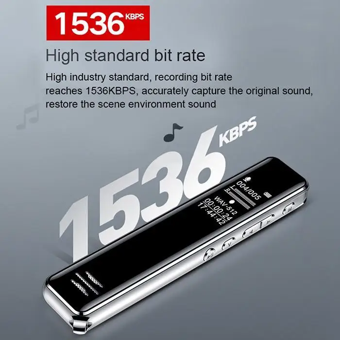 Шумоподавление Диктофон большой емкости не поддерживается MP3-плеер oled-экран литиевая батарея 2880 минут