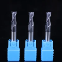 zgt 1pc tungsten steel milling cutter end mill hrc50 2 flute cnc fresa metal alloy carbide milling tools 6mm 8mm 10mm 12mm 16mm