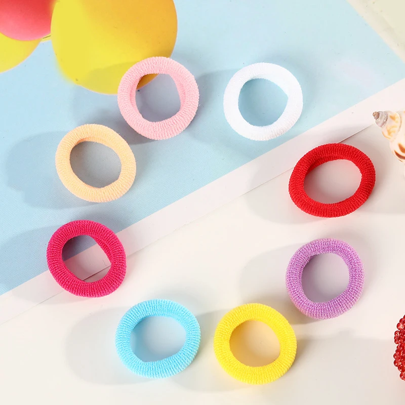 100 шт./компл. дети милые карамельный Цвет резинка для волос аксессуары девочек и