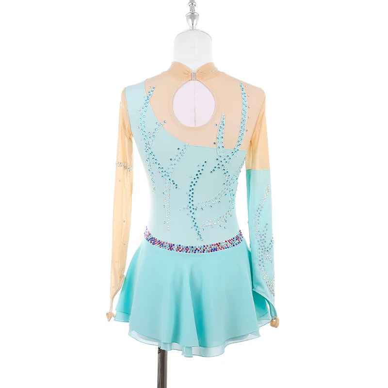 ZAGITOVA платье для фигурного катания женщин и девочек сетчатая юбка на коньках