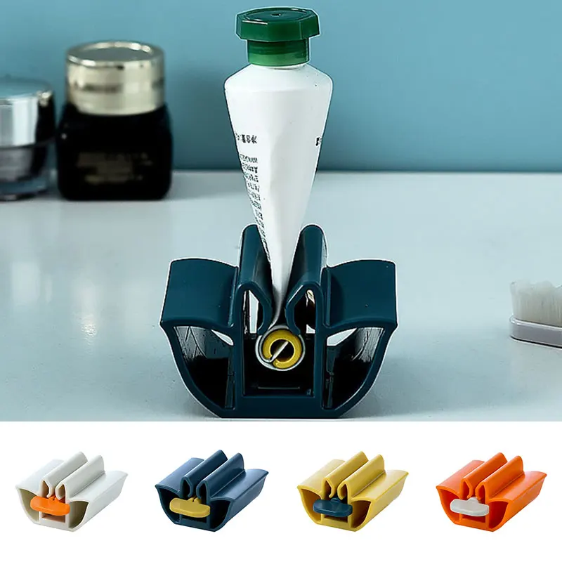 

High Quality Home Plastic Toothpaste Squeezer Tube Easy Dispenser Rolling Holder Bathroom Supply Tooth Cleaning Accessories