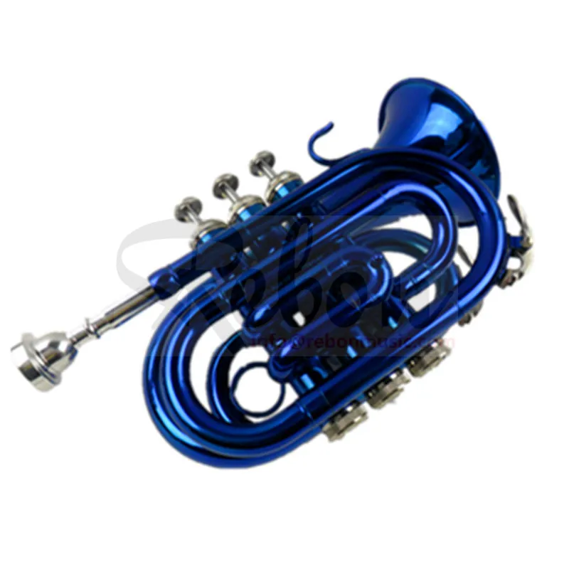 Вэйфан Rebon Bb ключ дешевый синий цвет Мини Труба | Спорт и развлечения