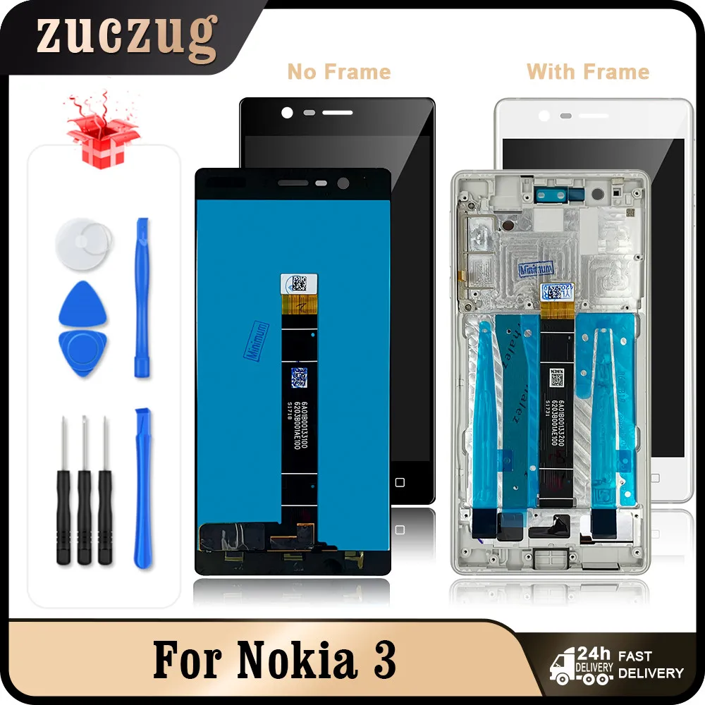 ЖК-дисплей 1020 дюйма для Nokia 3 N3 TA-1028 TA-1032 TA-1038 TA-5 0 сенсорный экран с дигитайзером и