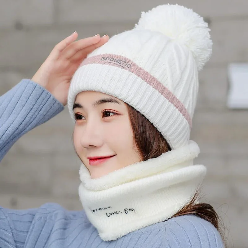 SUOGRY теплый набор крышек новая брендовая Лыжная шапка для девочек большая