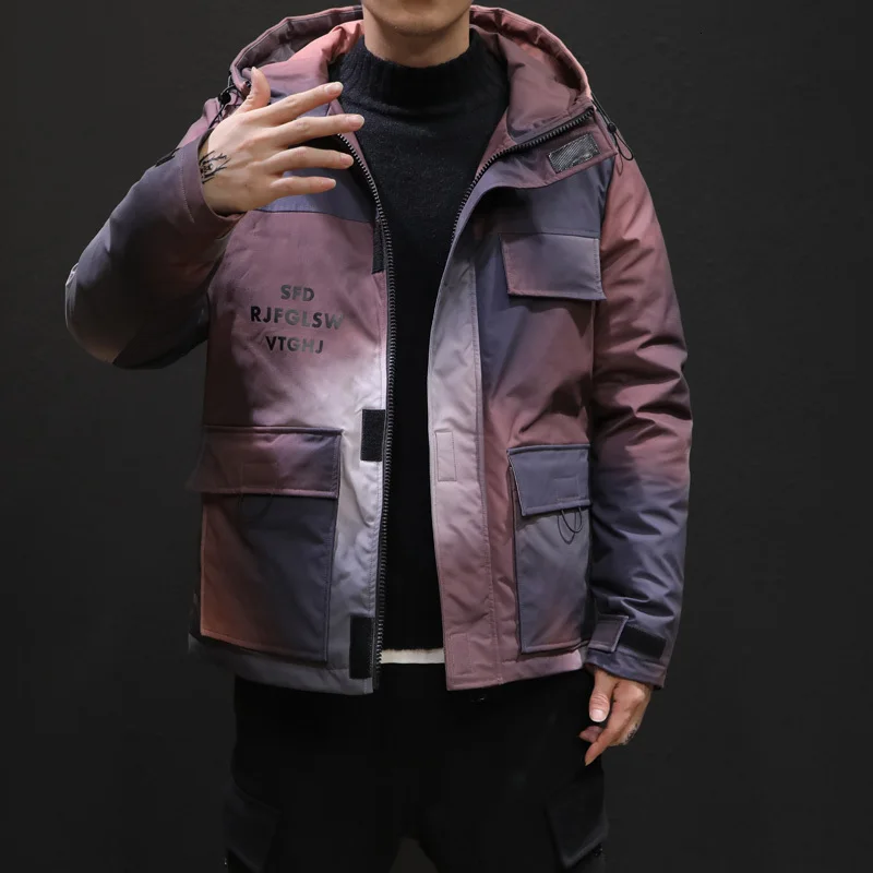 Winter Camo Jacket Men's Warm Thick Parka Men Fashion Casual Hooded Coat Man Cotton Jacket Large Size Male Clothes M-5XL