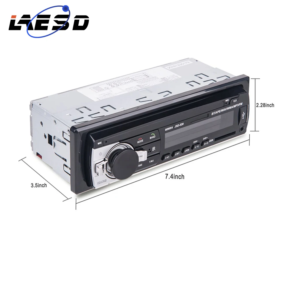 Автомобильное радио 1 Din Авторадио Bluetooth FM музыка AUX вход USB 12 В универсальный