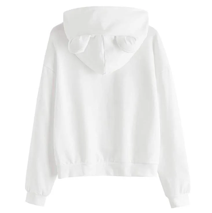 Sweatshirt Women Loose Long Sleeve Pullover Hooded Sweatshirts Cat Christmas Printed Oversized Hoodies Tops Autumn Winter 2020