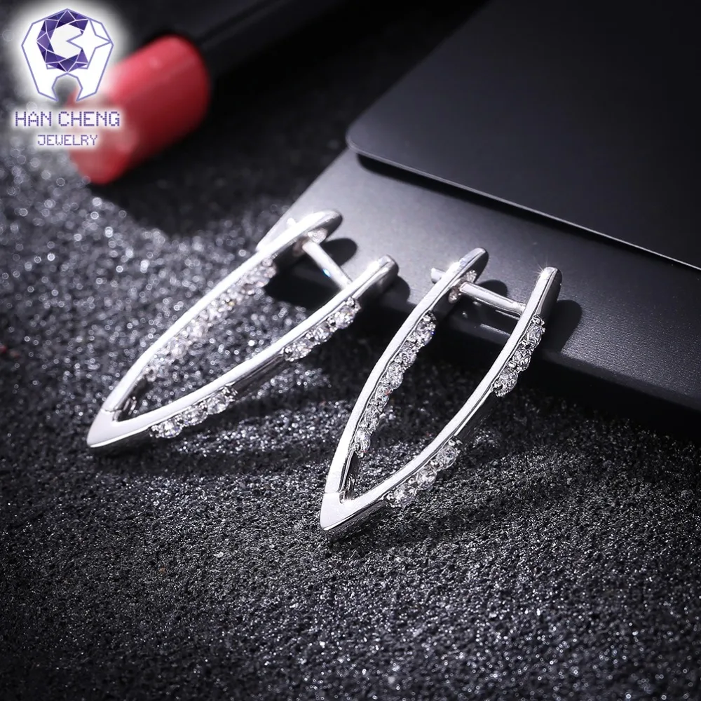 HanCheng Новая модная популярная Роскошная V образная позолоченная искусственная