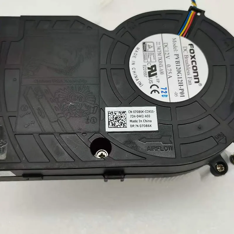 Настольный вентилятор радиатора 7D86K для DELL Optiplex 3050 5050 7050 SFF