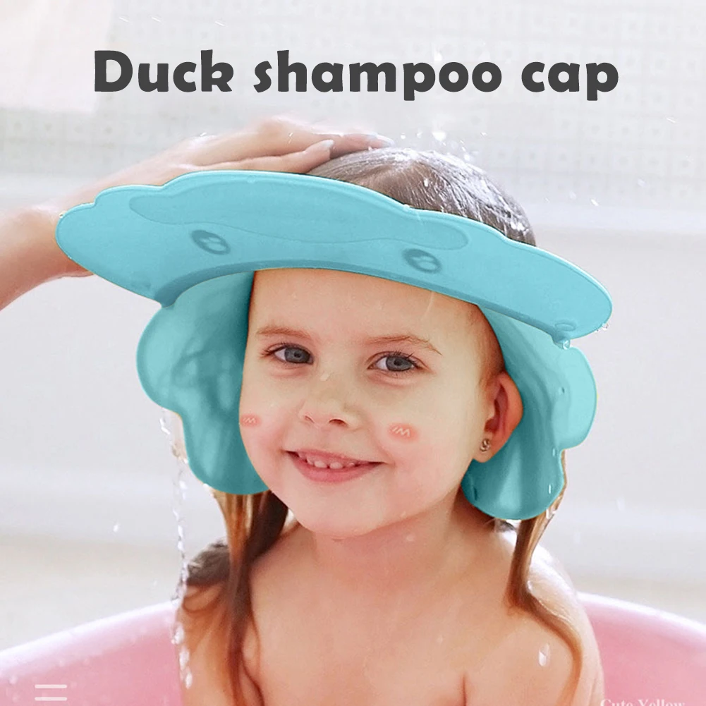 

Baby Kids Adjustable Shampoo Bath Cap Children Waterproof Safe Shower Cap Bath Visor Hat Adjustable Shower Protect Eyes Access