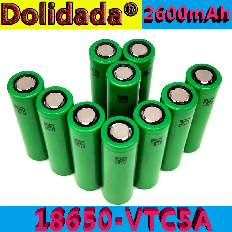Перезаряжаемый литий ионный аккумулятор Dolidada 100% в 3 7 мАч US18650 VTC5A для игрушечного