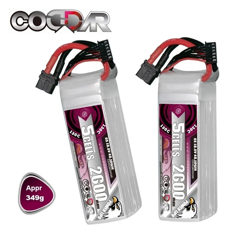 

1-4pcs RC Racing CAR Battery 18.5V 2600mAh 5S LiPo Battery For RC Quadcopter Helicopter Boat Drones Spare Parts