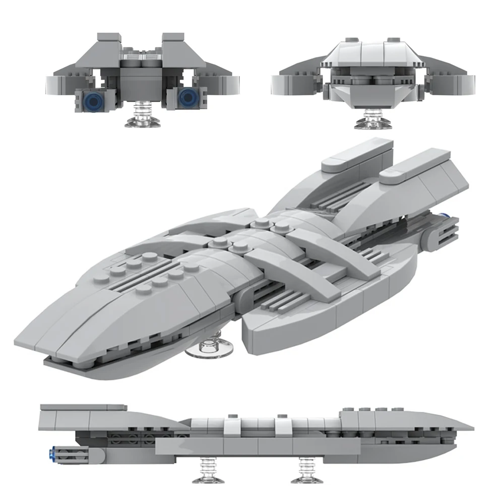 

Space Series Mini Battlestar Galactica Spaceship MOC Building Blocks DIY Battleship Bricks Assembly Construction Toys Kids Gifts