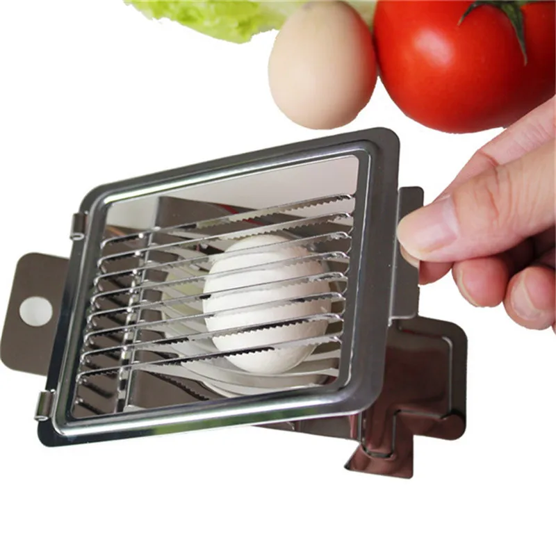 

New Metal Multifunctional Egg Cutter Tomator Slice Egg Cutter Stainless Steel Egg Slicer Strawberry Slicer Cutter Kitchen Tools