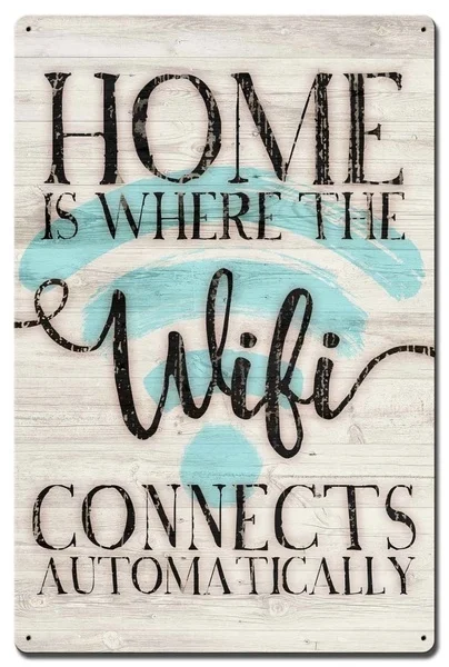 Металлический плакат с Wi-Fi 20x30 см |