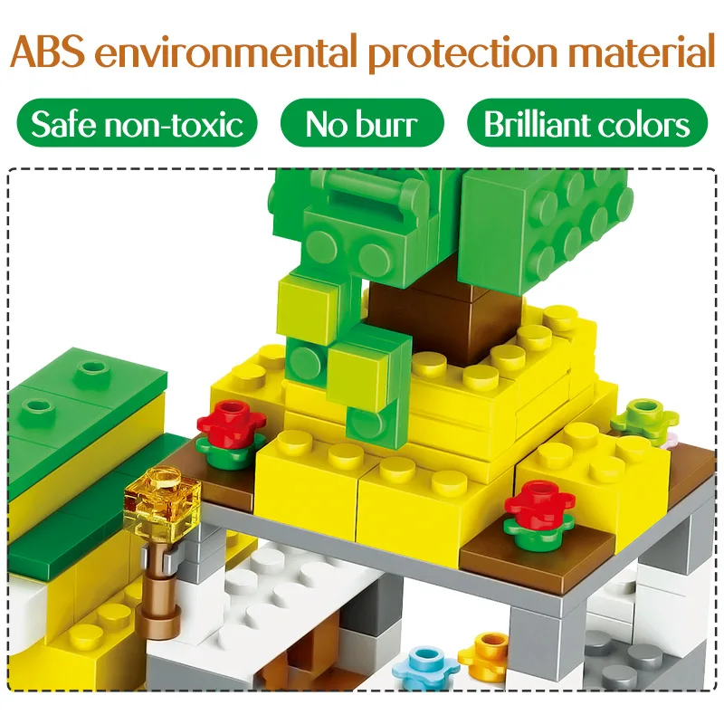 854 шт. мое мировое Строительство Блоки Legoingly Деревенская ферма город кирпичи