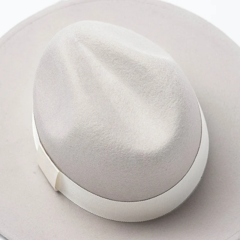 USPOP новые женские густая шерсть шляпы 100% джазовые Женская широкополая