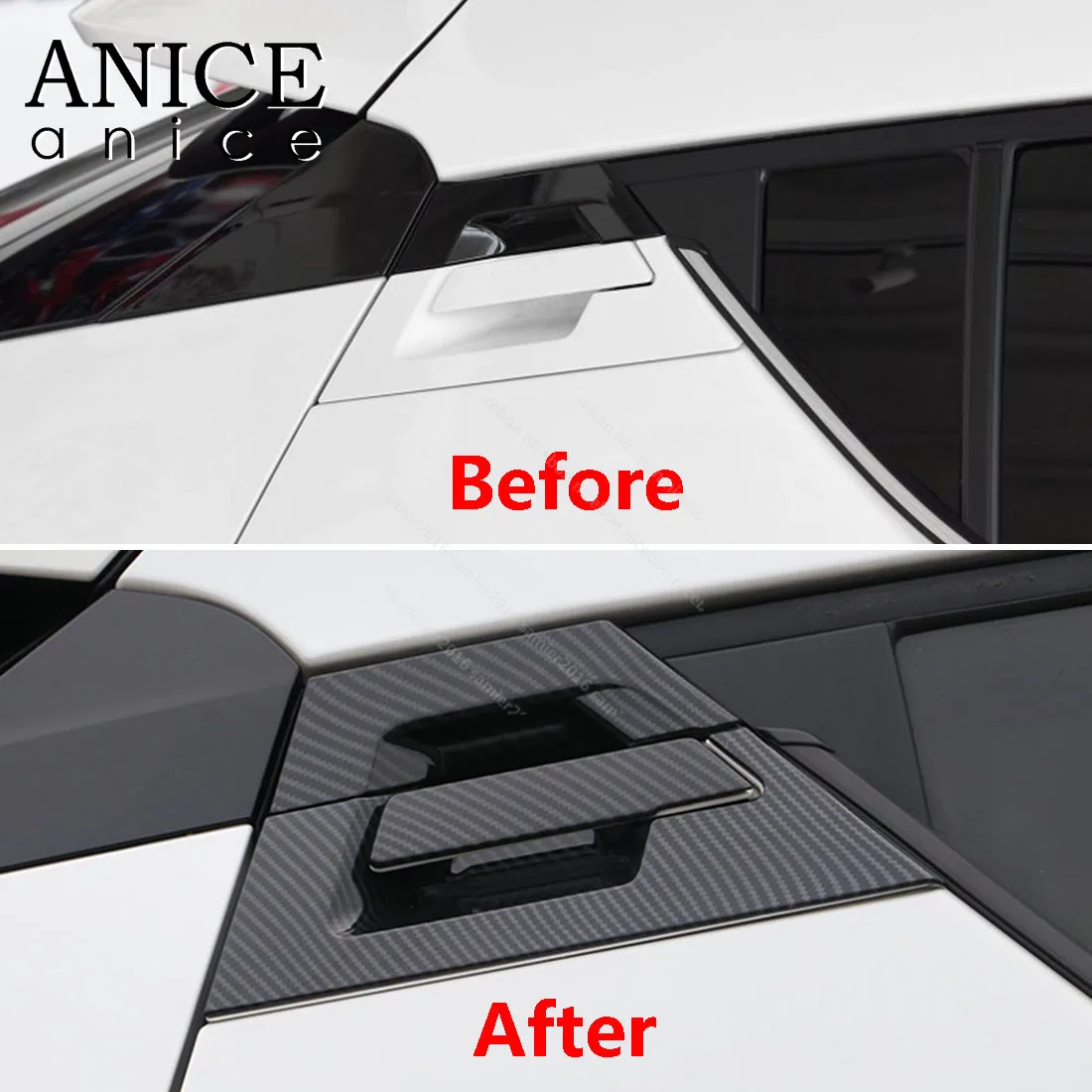 Углеродное волокно цвет задняя дверь ручка Чаша декоратор отделка для toyota C-HR CHR |