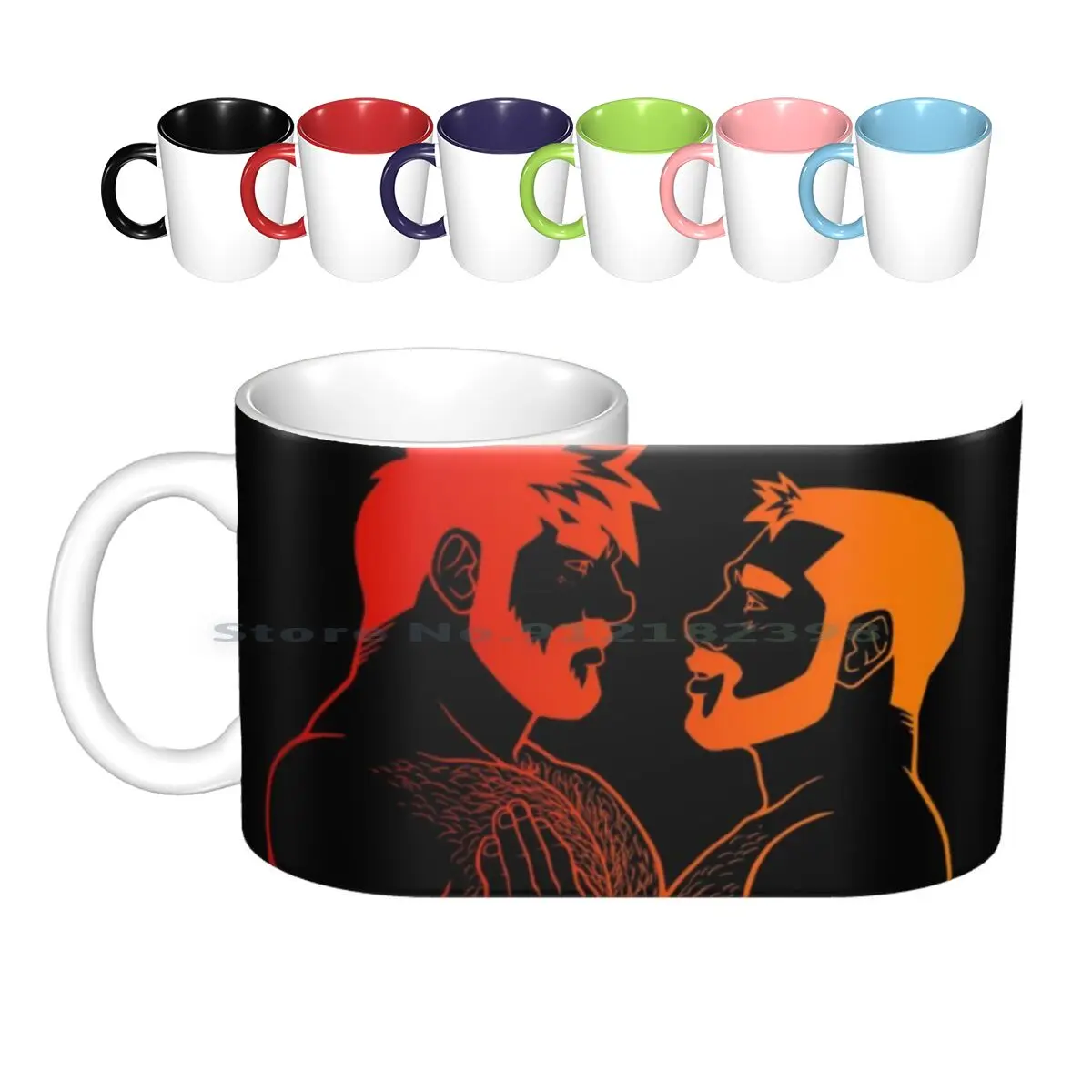

Керамические кружки Adam Loves Ben-Fire, кофейные чашки, кружка для молока и чая, Bobobear bobobobearart Bobo Bear Bobo Nisi Bear, гей-медведь Gayart для геев