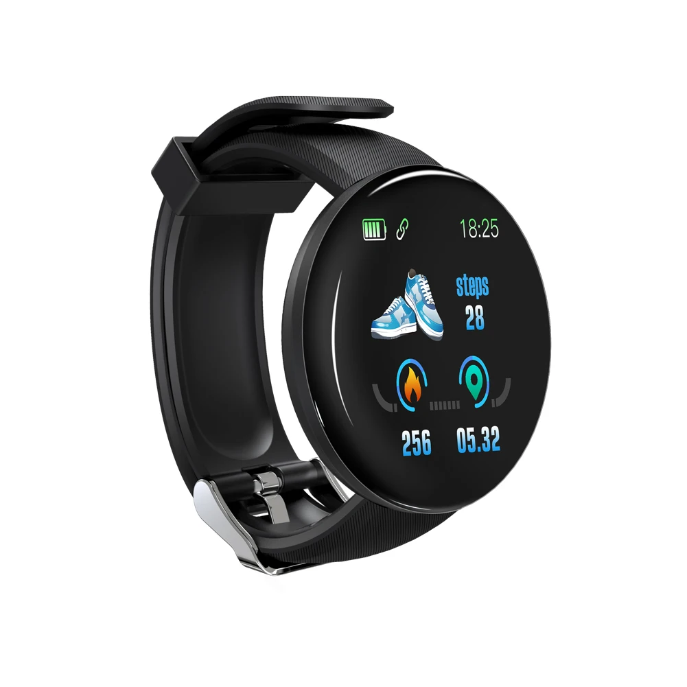 Часы D18 цветной экран умный Браслет пульсометр информация о вызове артериального