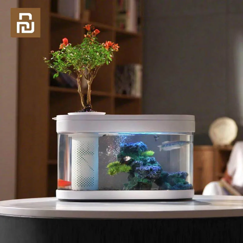 YouPin геометрический аквариум аквапоника экосистема маленький водный сад