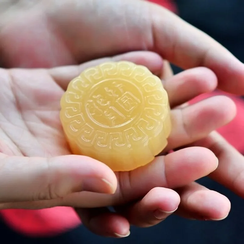 Натуральные китайские ручная работа хорошая луна кукуруза Луна нефритовые