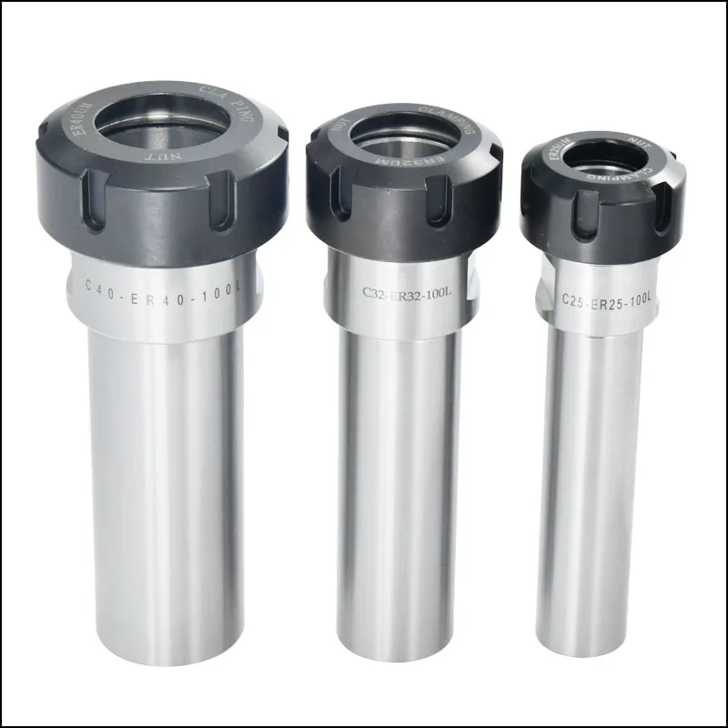Держатель патрона Цанга фрезерный длинный инструмент C6 C8 C10 C12 C16 C20 C25 C32 ER8 ER11 ER16 ER20