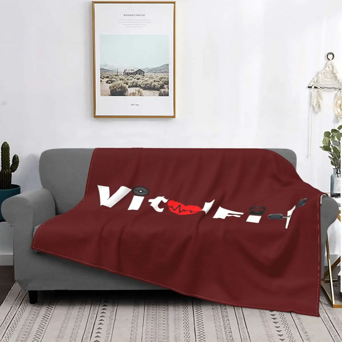 

Vitalfit-Manta a cuadros para cama y sofra, manta de felpa a cuadros, 6 единиц