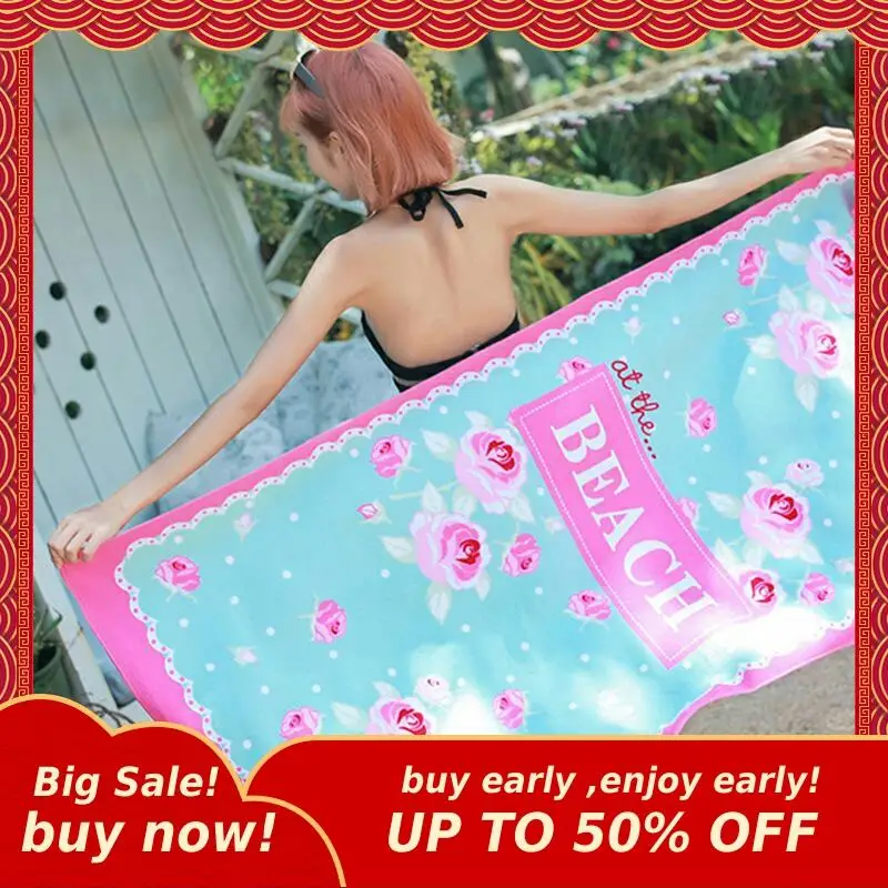 MIHE печатных пляжное полотенце с изображением героев мультфильмов из микрофибры