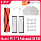 Фильтр НЕРА Xiaomi 1s 1st MI Roborock S50, S5 Max, Mijia, боковая щетка, основная щетка, аксессуары для робота-пылесоса