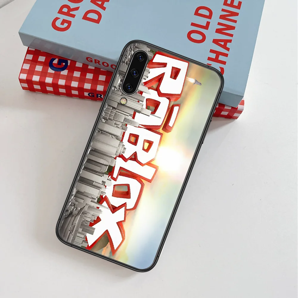 

Roblox Sandbox Game Phone Case For Samsung Galaxy Note S 8 9 10 20 Plus E Lite Uitra black Waterproof Luxury Etui 3D Prime Tpu